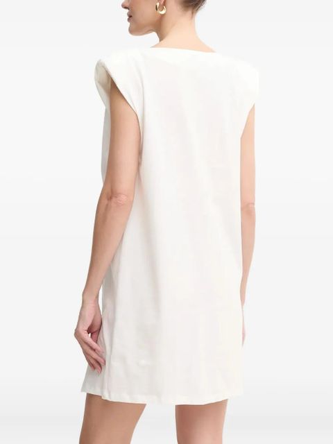 PINKO padded-shoulder dress - White