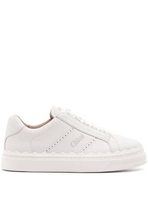 Chloé Lauren lace-up leather sneakers - White - zdjęcie produktu nr 1