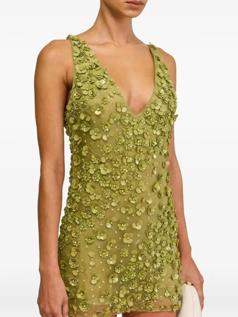 Cult Gaia Sapphira floral V-neck dress - Green - zdjęcie produktu nr 1