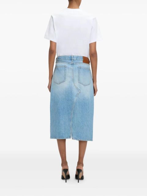 Victoria Beckham Kick denim skirt - Blue