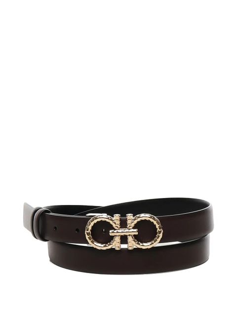 Ferragamo Gancini-buckle leather belt - Red - zdjęcie produktu nr 2