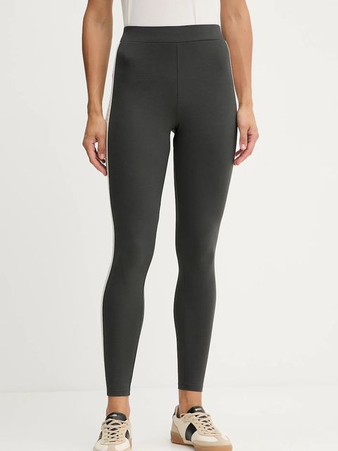 Weekend Max Mara legginsy BASILIO damskie kolor szary z nadrukiem 2525786061600 - zdjęcie produktu nr 1