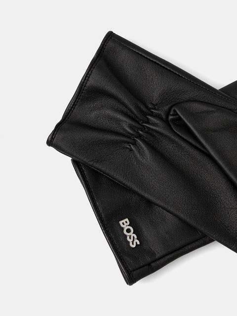 BOSS rękawiczki skórzane damskie kolor czarny 50526613 - zdjęcie produktu nr 2