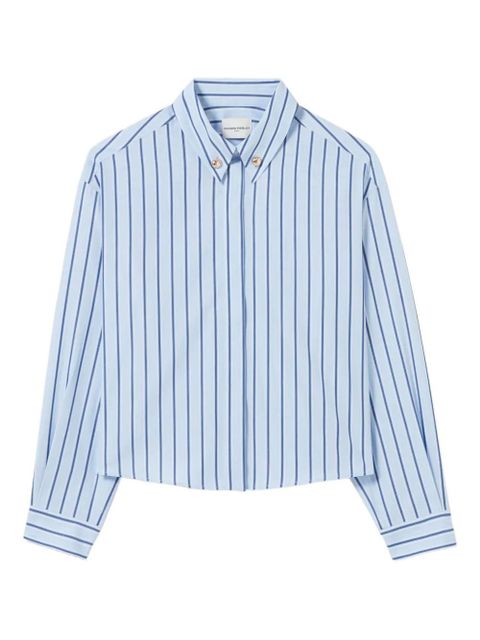 Claudie Pierlot Oversized striped shirt - Blue - zdjęcie produktu nr 1