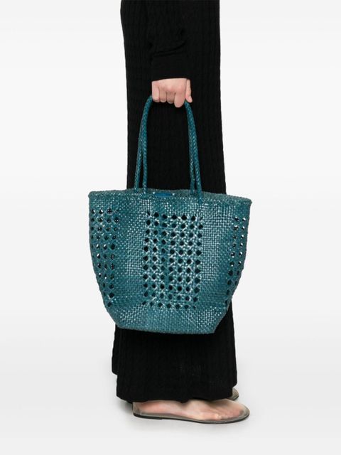 DRAGON DIFFUSION Grace Cannage tote bag - Blue