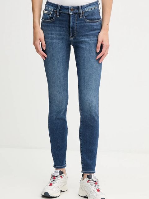 Calvin Klein Jeans jeansy damskie kolor granatowy LV047D903G - zdjęcie produktu nr 1