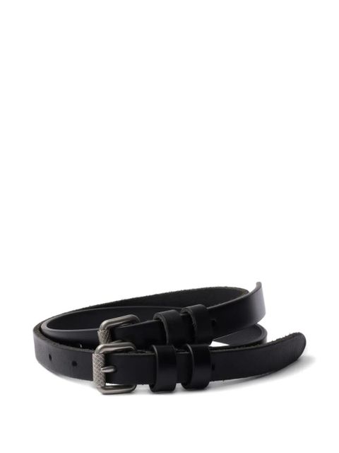 Prada leather belt - Black - zdjęcie produktu nr 1