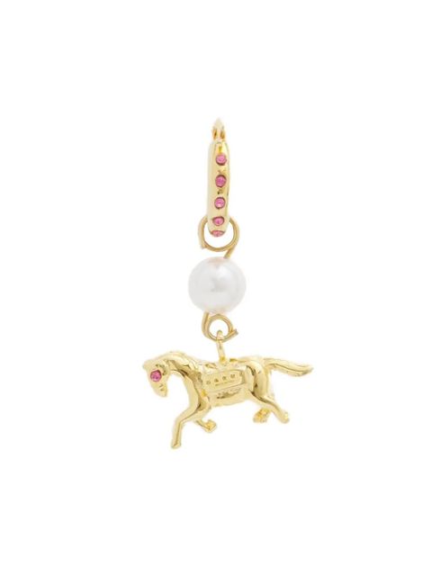 Marni horse-pendant earrings - Gold