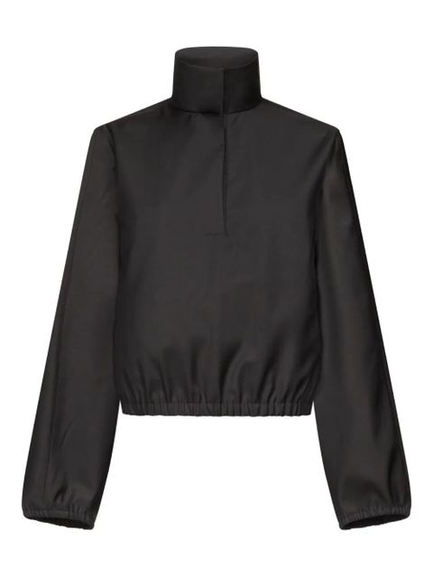 LouLou de Saison Zyla stand-collar top - Black - zdjęcie produktu nr 1