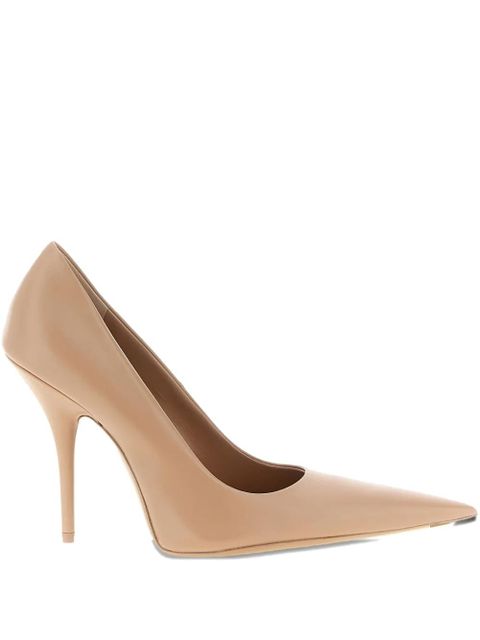 Balenciaga 110m Avenue After elongated-toe pumps - Neutrals
