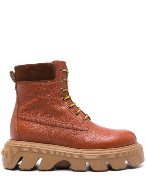 Casadei Generation C leather boots - Brown - zdjęcie produktu nr 1