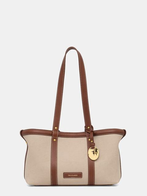 Trussardi Torebka shopper damska bawełniana - zdjęcie produktu nr 1