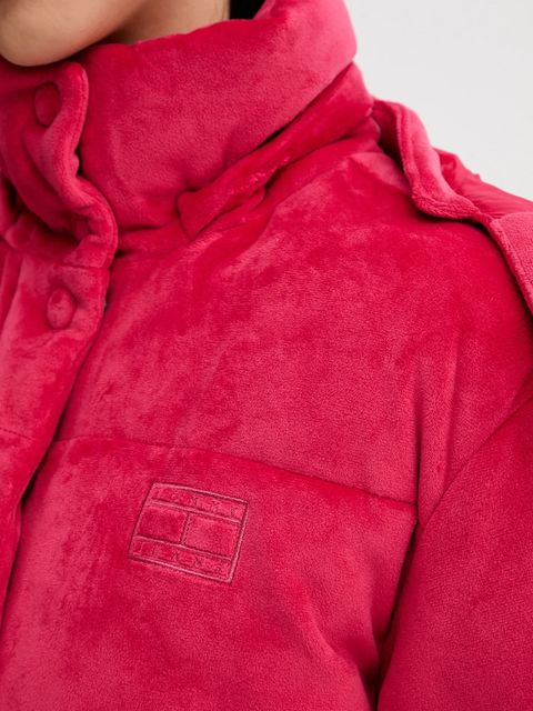 Tommy Jeans kurtka kolor różowy zimowa DW0DW21668