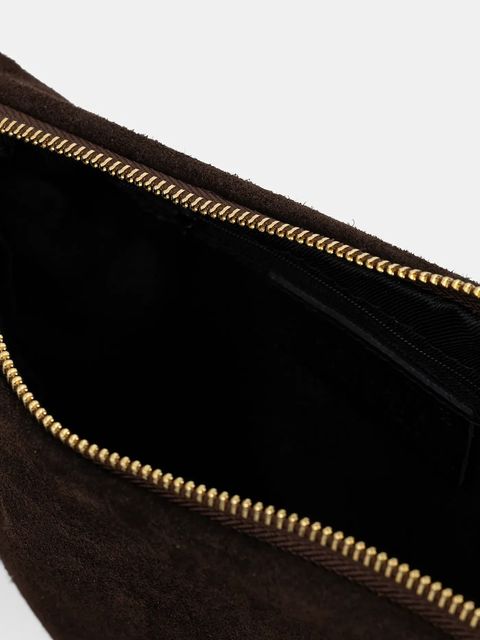 Answear.LAB torebka zamszowa kolor brązowy