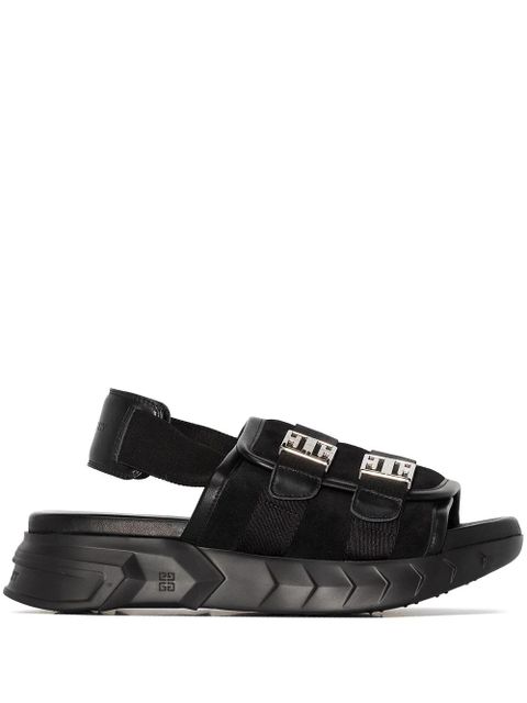 Givenchy Marshmallow slingback leather sandals - Black - zdjęcie produktu nr 1