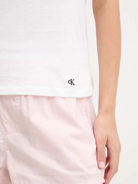 Calvin Klein Underwear t-shirt bawełniany 3-pack damski kolor biały LV00QS7485