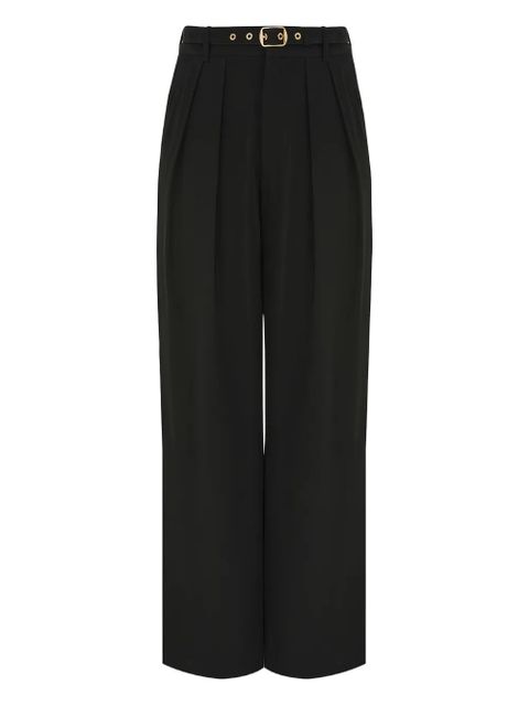 ZIMMERMANN pleated belted trousers - Black - zdjęcie produktu nr 1
