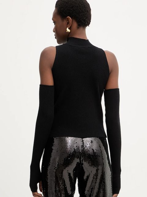 Haveone kamizelka damski kolor czarny lekki z półgolfem MFP-P162 - zdjęcie produktu nr 2