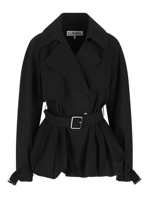 LOEWE belted balloon-silhouette jacket - Black - zdjęcie produktu nr 1