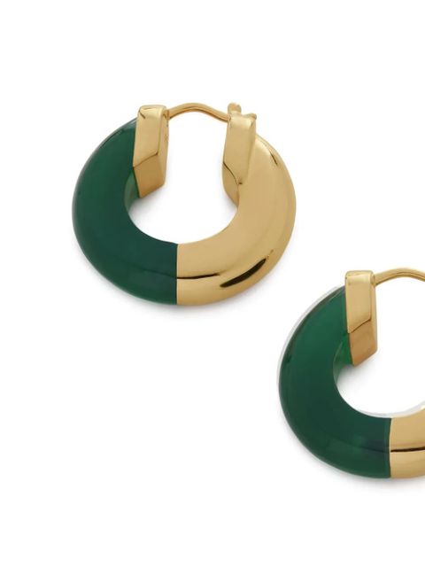 Monica Vinader 18kt yellow gold Kate Young small hoops - zdjęcie produktu nr 2
