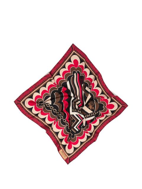 PUCCI istrice-print silk scarf - Red - zdjęcie produktu nr 1