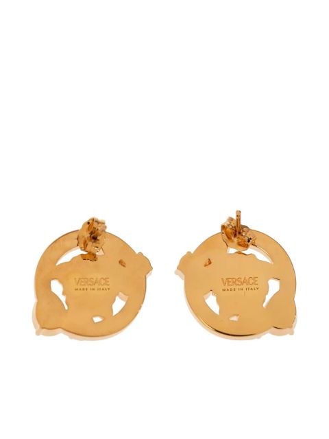 Versace Medusa Head-motif embellished earrings - Gold