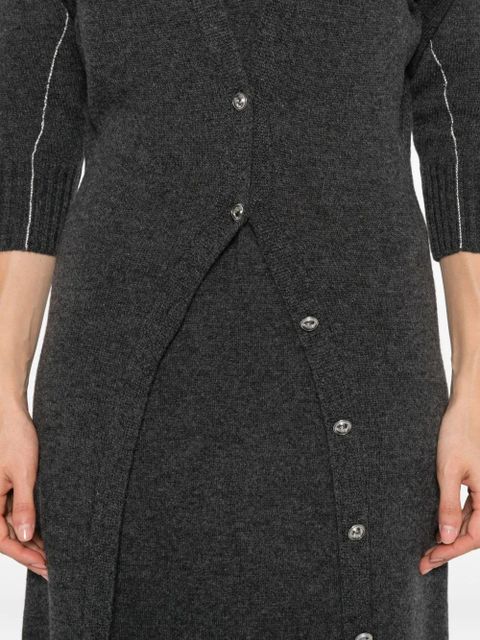 Rabanne layered midi dress - Grey