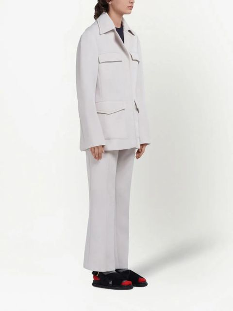Marni straight-leg kick-flare trousers - White - zdjęcie produktu nr 2