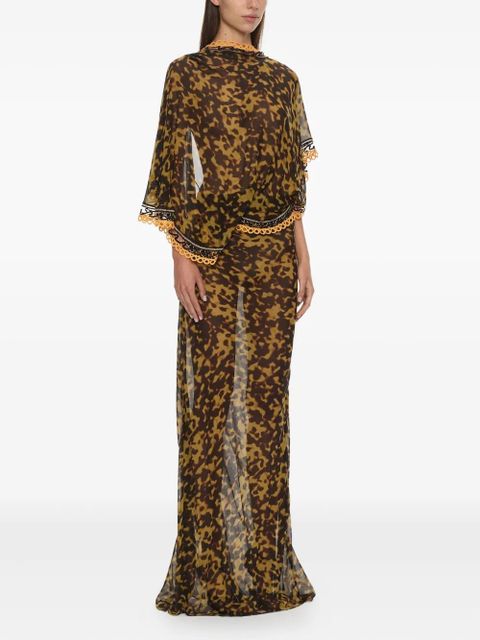 Christopher Esber Roule draped maxi dress - Brown - zdjęcie produktu nr 2