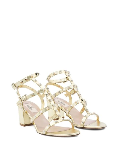 Valentino Garavani stud-embellishment buckle sandals - Gold - zdjęcie produktu nr 2