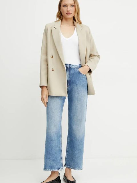 BOSS Orange t-shirt bawełniany damski kolor biały 50540432 - zdjęcie produktu nr 2