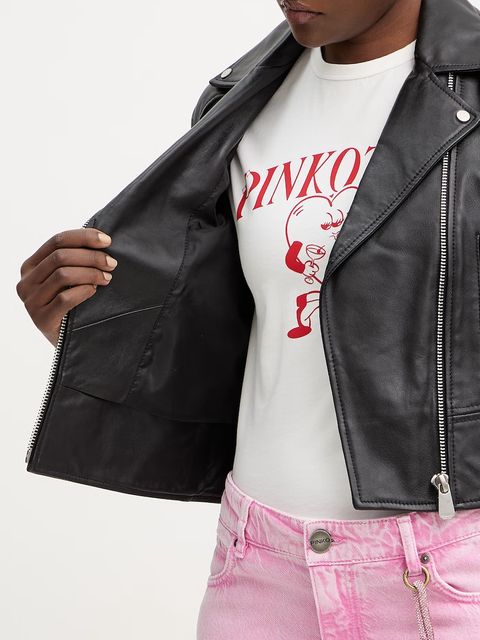 Pinko kurtka skórzana