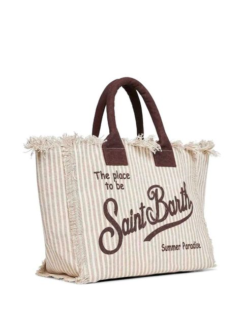 MC2 Saint Barth Vanity striped tote bag - Neutrals