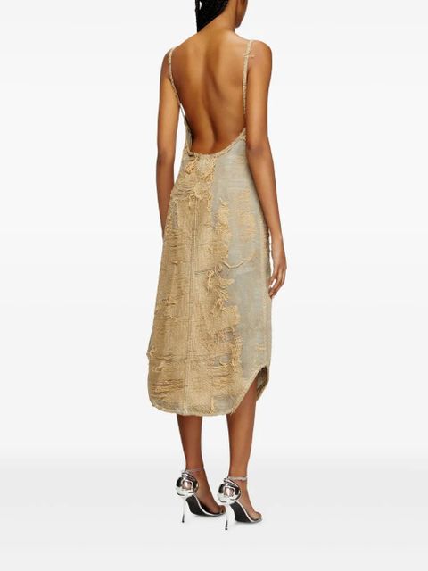 Diesel De-Vera-Fsg midi dress - Neutrals