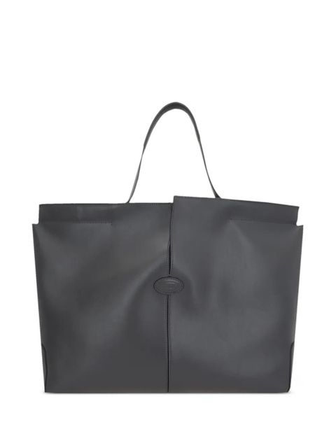 Tod's leather tote bag - Grey - zdjęcie produktu nr 1