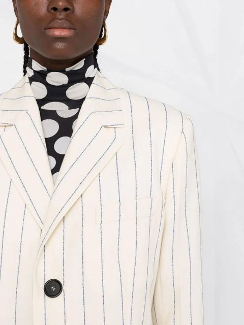 Marni striped virgin-wool blazer - Neutrals