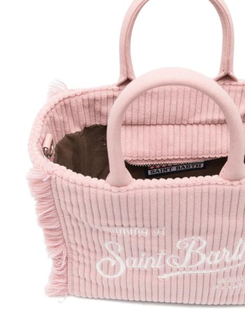 MC2 Saint Barth small Vanity fringed tote bag - Pink