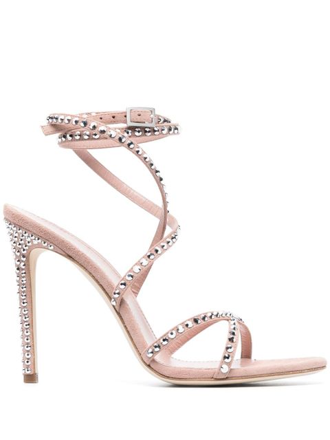 Paris Texas Holly Zoe lace-up 115mm sandals - Pink - zdjęcie produktu nr 1