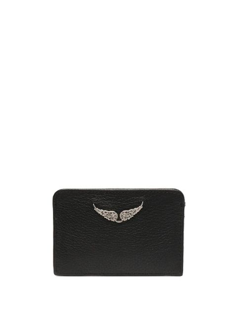 Zadig&Voltaire pebbled leather card holder - Black - zdjęcie produktu nr 1