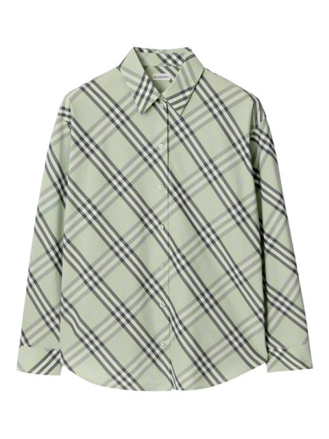 Burberry check cotton shirt - Green - zdjęcie produktu nr 1