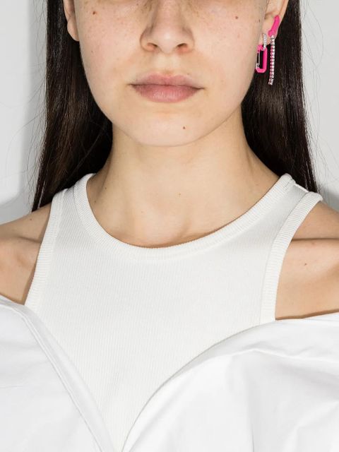 EÉRA small Chiara diamond-embellished earring - Pink - zdjęcie produktu nr 2