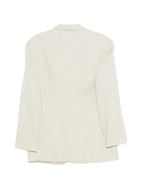 Alysi buttoned stripped blazer - Neutrals - zdjęcie produktu nr 2