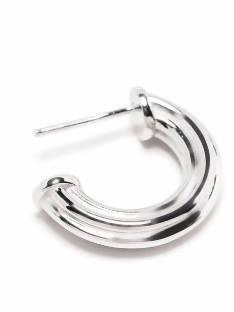 Missoma medium ridge hoop earrings - Silver - zdjęcie produktu nr 2