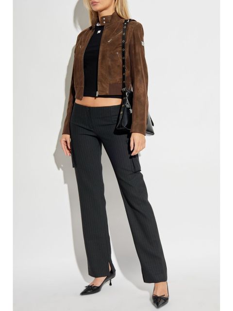 MISBHV pinstriped straight trousers - Black - zdjęcie produktu nr 2