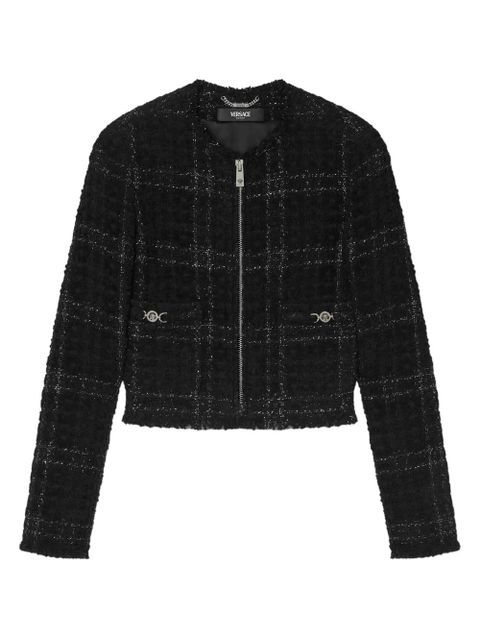 Versace cotton tweed jacket - Black - zdjęcie produktu nr 1
