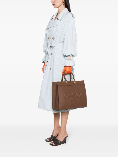 FENDI medium Sunshine leather bag - Brown
