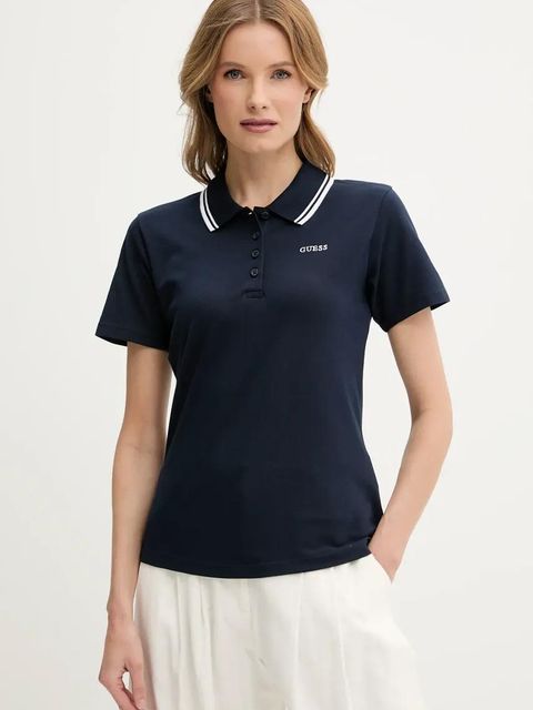 Guess polo AMARYLLIS damski kolor granatowy V5GP06 KCOK1 - zdjęcie produktu nr 1