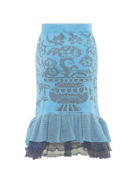 Vivienne Westwood Julia floral ruffled skirt - Blue - zdjęcie produktu nr 2