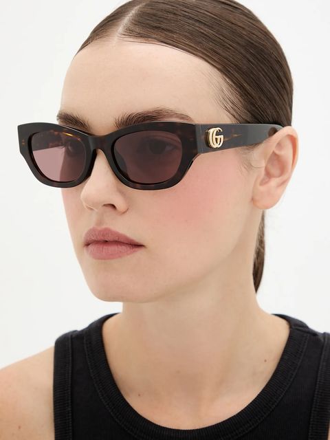 Gucci okulary przeciwsłoneczne damskie kolor brązowy GG1954SA - zdjęcie produktu nr 1