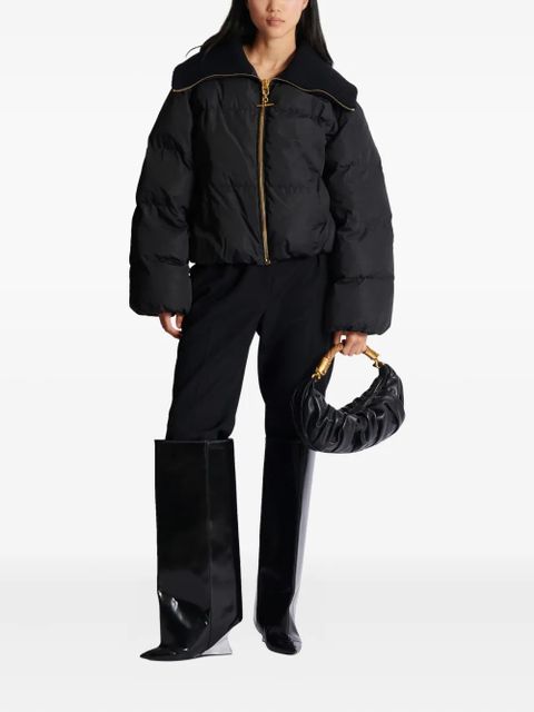 Balmain padded zip jacket - Black